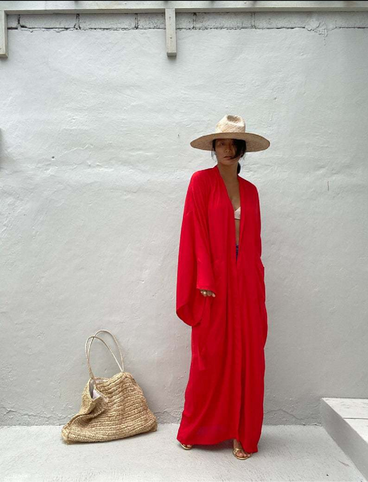 Long gilet de plage