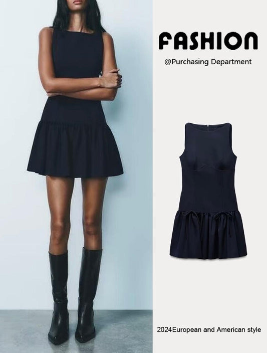 Robe à texture  minimaliste à couleur unie