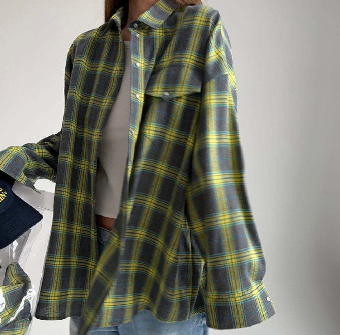Chemise à carreaux femme