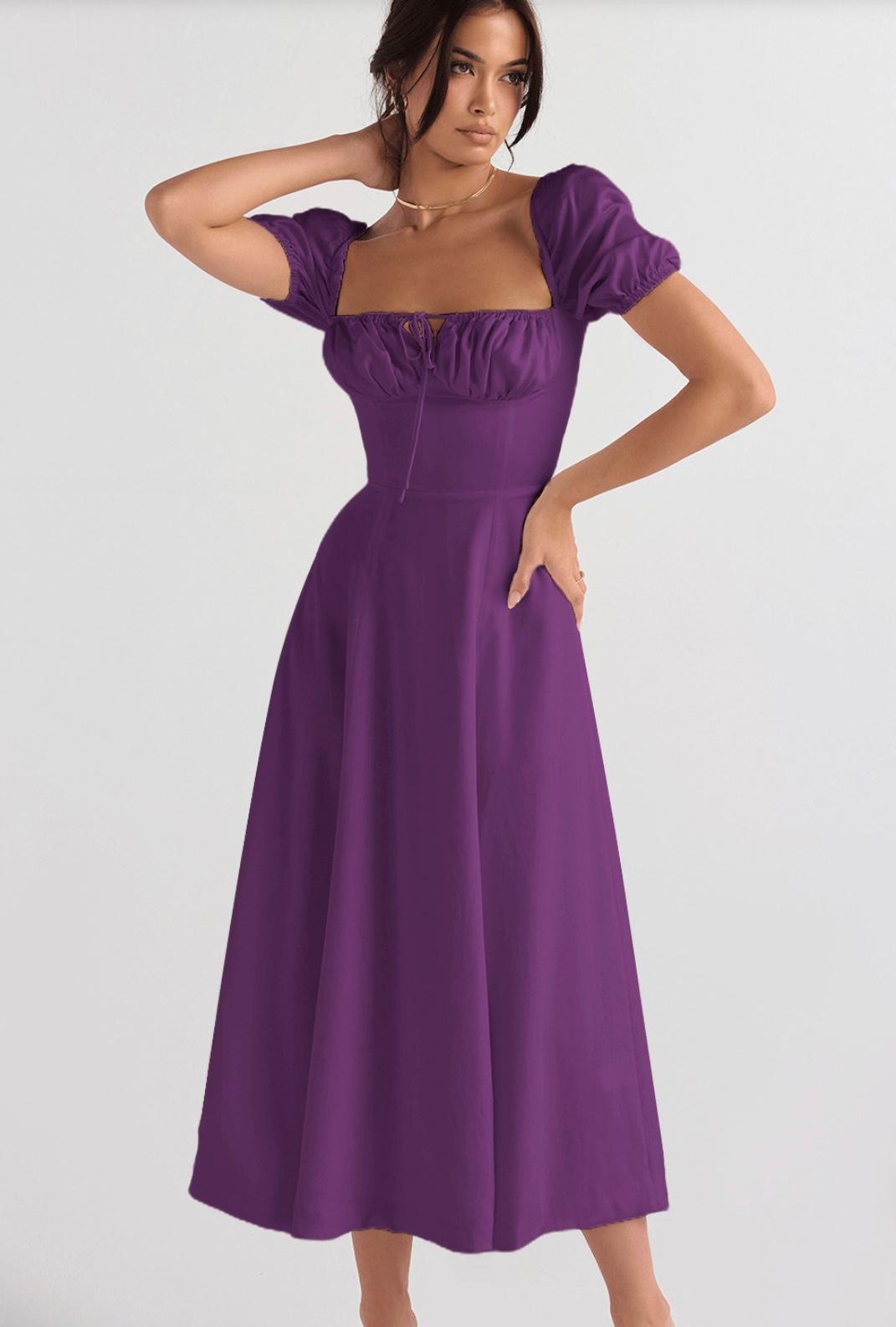 Robe longue élégante, modèle printemps/été
